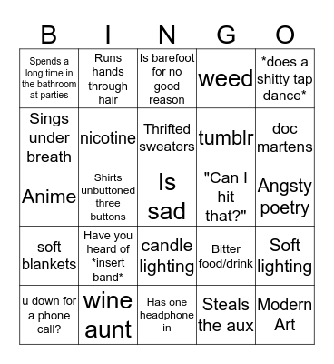 Noah Culture Bingo Card