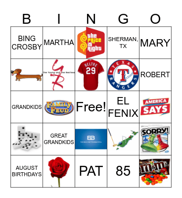 BIRTHDAY BINGO Card