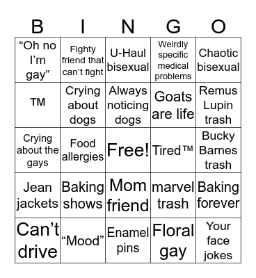 Maggie bingo Card