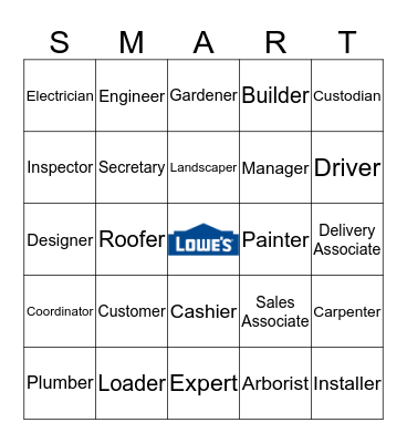 Lowes SMART Bingo Card