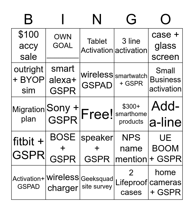 941 Mobile & Smart Living BINGO Card