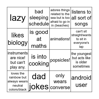 fen Bingo Card