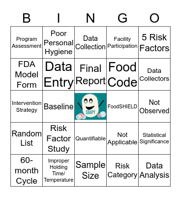 Standard 9 Bingo Card