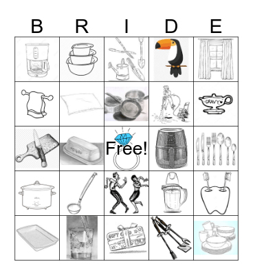 BRIDAL BINGO Card