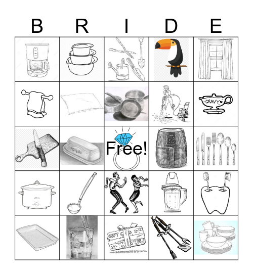 BRIDAL BINGO Card