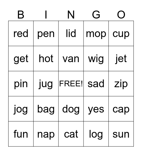 Bingo Card