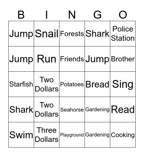 Seedbed Review Bingo Card