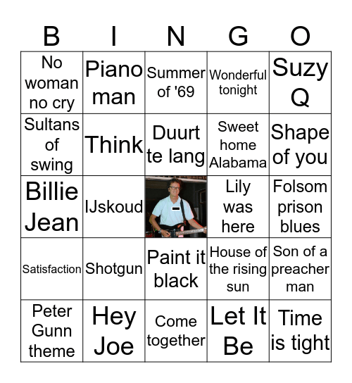 Mario's Muzikale Bingo Ronde  Bingo Card