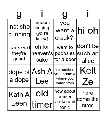 Happy Birthday!  Bingo Card