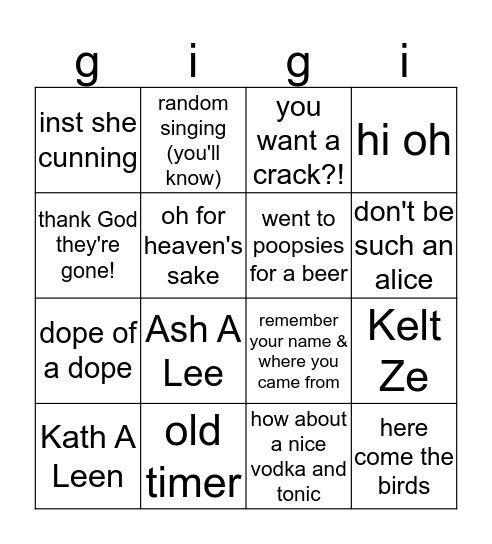 Happy Birthday!  Bingo Card