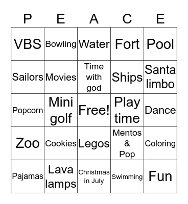 Bingo Card