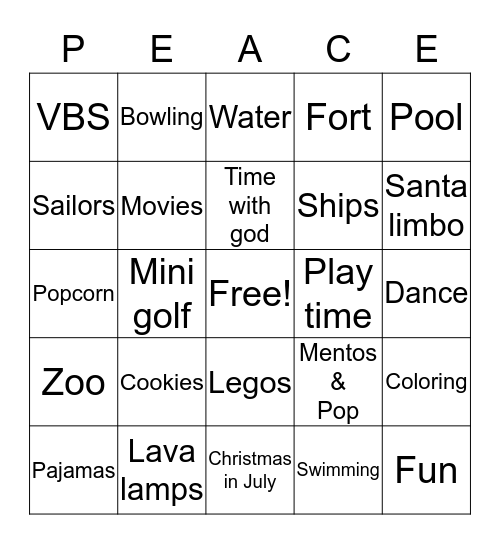 Bingo Card