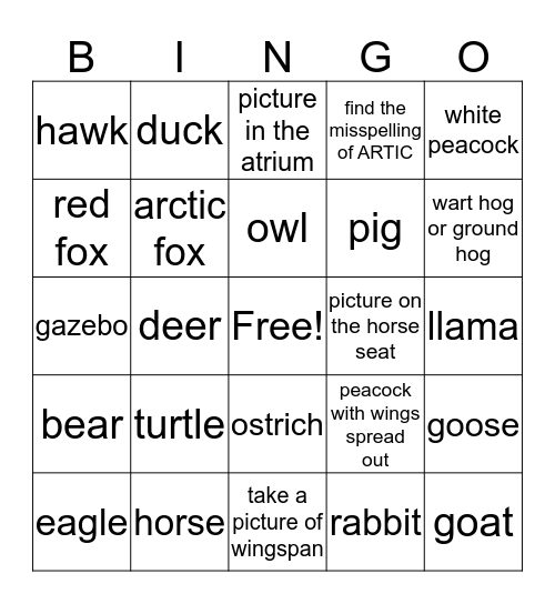 Holtsville Bingo Card