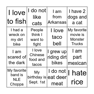 Bingo Card