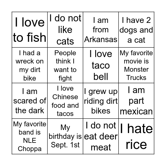 Bingo Card