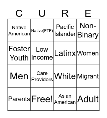 Scholar Spotlight Bingo Card