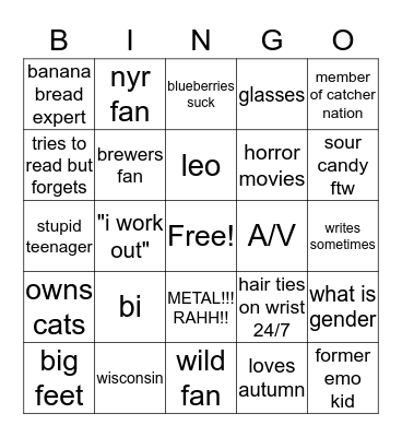 How Similar Are You To @orlandoarcia Bingo Card