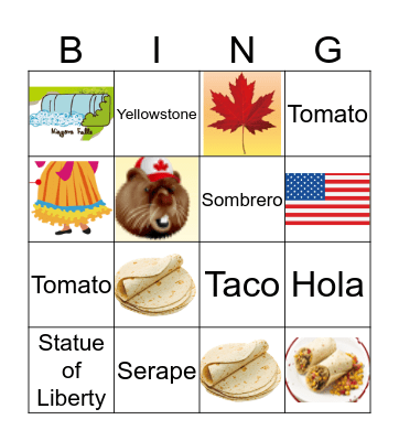 Mexico Bingo Card