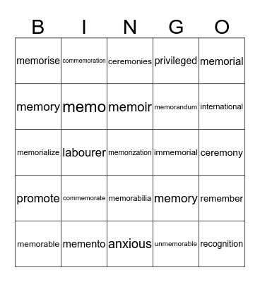 Teal 137 Bingo Card