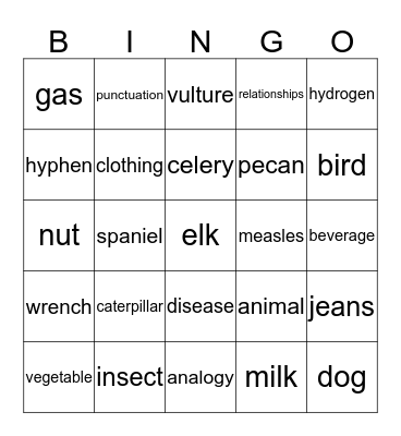 Teal 139 Bingo Card