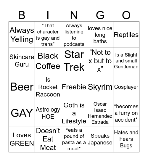 How similar are you to Brose? Bingo Card