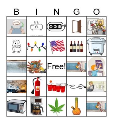 Violation Bingo Card