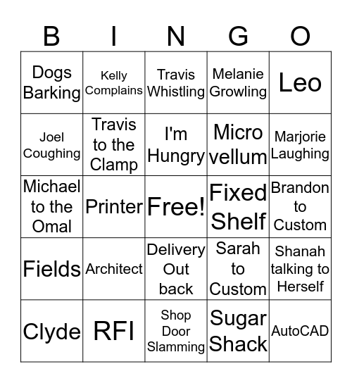 Genothen Bingo Card