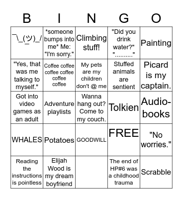 MORGAN'S Bingo Card