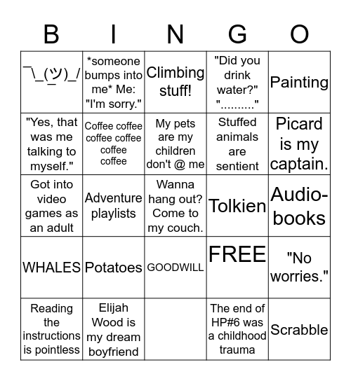 MORGAN'S Bingo Card