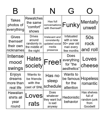 Laura Bingo  Bingo Card