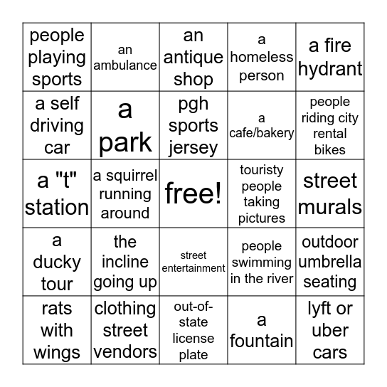 Sweat Bingo Match Bingo Card