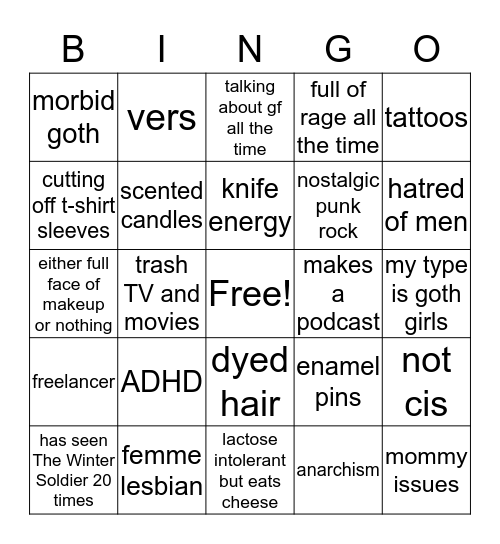 ALMA BINGO Card