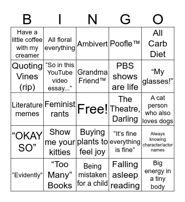 Anna Bingo Card