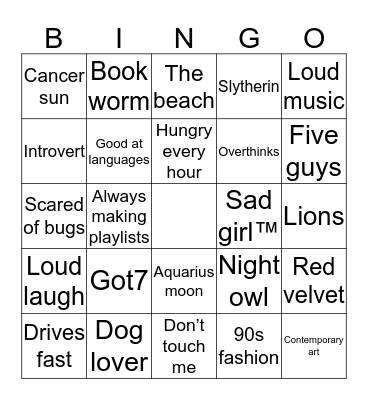 How similar are you to Nani  Bingo Card