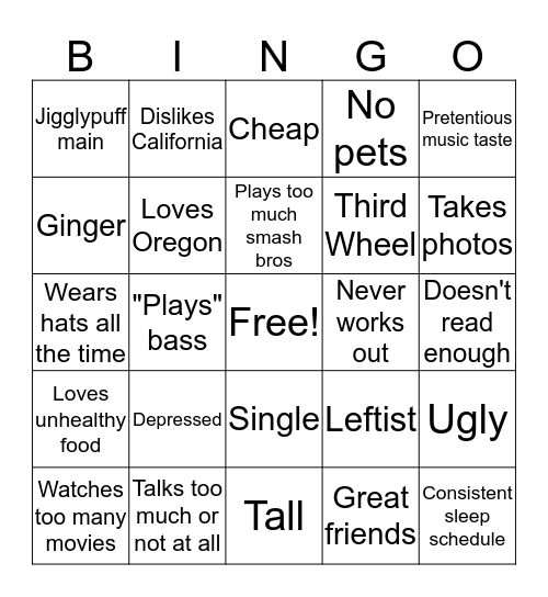 Will Bingo Card