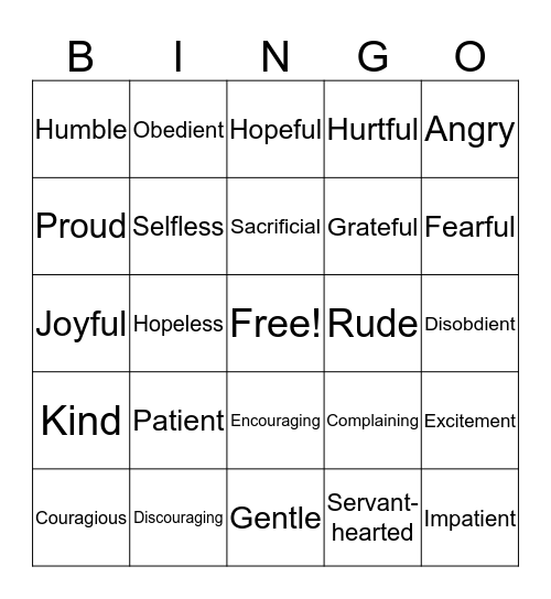 The Bridge  Bingo Card