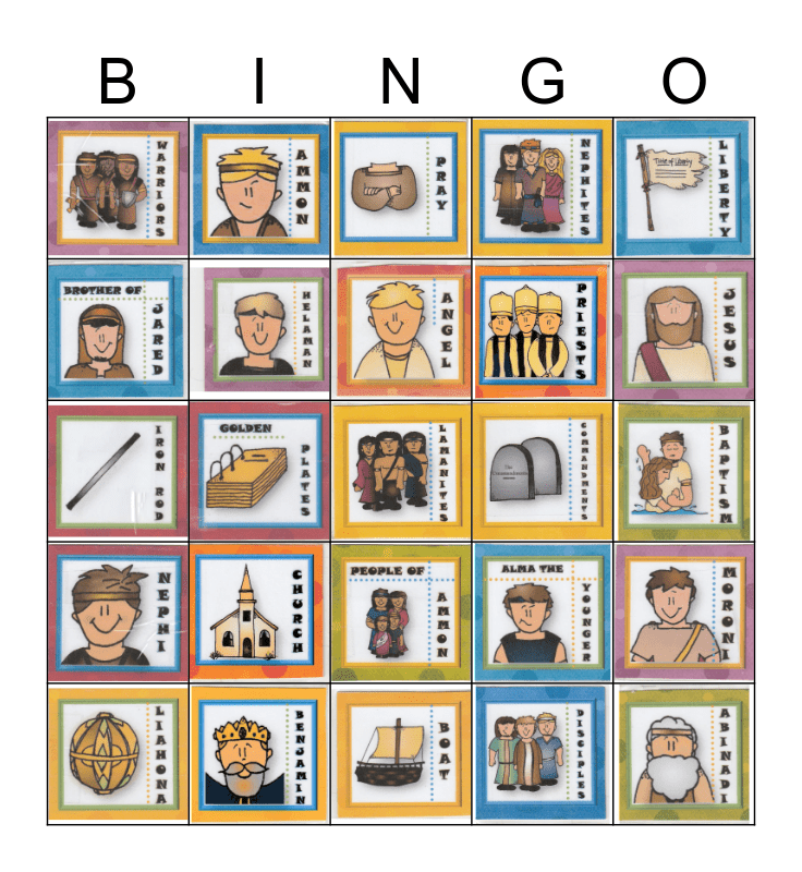 Book of Mormon Bingo Card