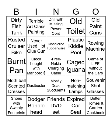 Echo Park Yard Sale BINGO Card