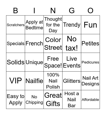 TNT BINGO Card