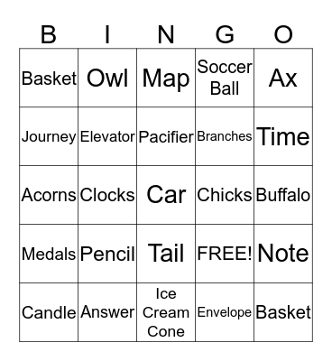 Article Bingo Card