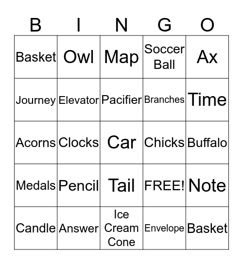 Article Bingo Card