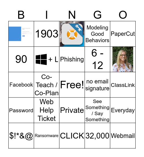 Back-to-School Bingo Card