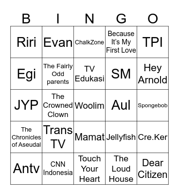 Abyan Bingo Card