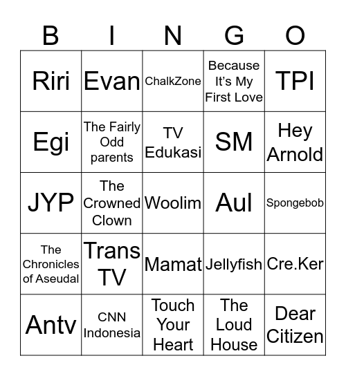 Abyan Bingo Card