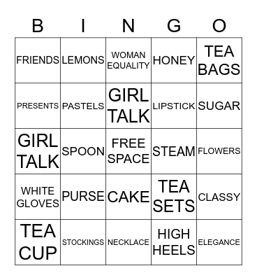 TEAM 205 Bingo Card