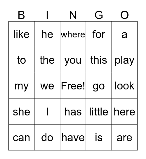 Kindergarten SS wk 1 plus Bingo Card