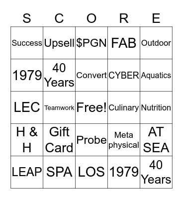 2020 RESERVATIONS BINGO Card