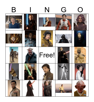 Star Wars Reads Day Bingo Card