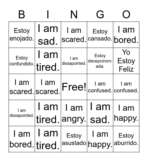 english-and-spanish-emotions-bingo-card