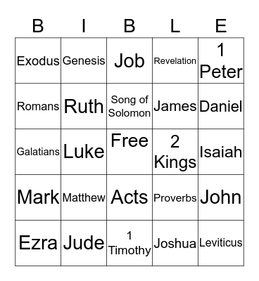 Books of the Bingo Card